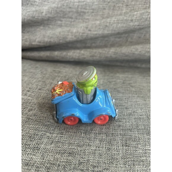 1987 Playskool Sesame Street Oscar The Grouch Die Cast Trash Truck Vintage - Picture 4 of 9
